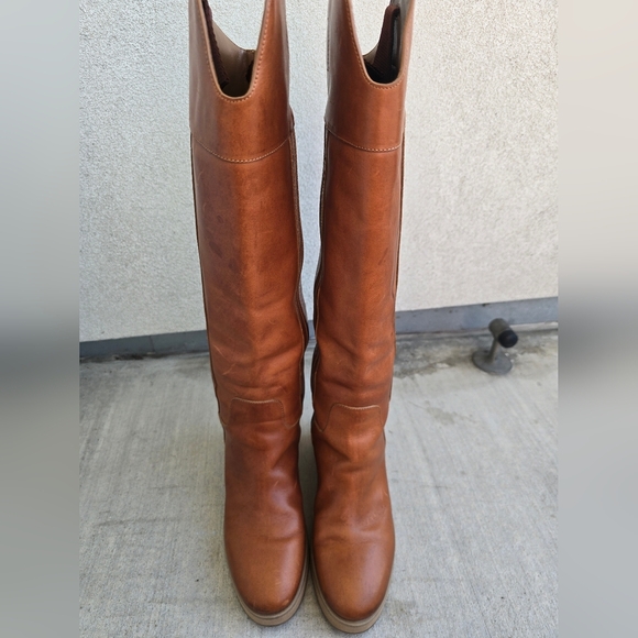 Jimmy Choo Tan Over the Knee Boots Minimalist Design - Picture 10 of 15